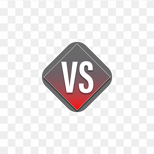 vs versus letters vector illustration transparent png battle logo